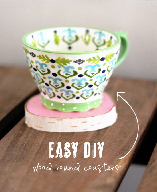 Easy DIY: Wood Round Coasters