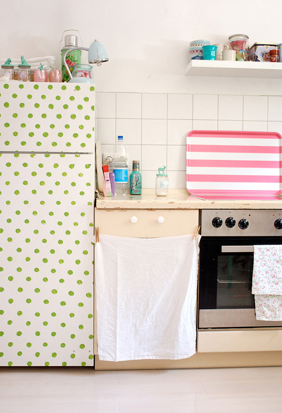 Polka dot fridge