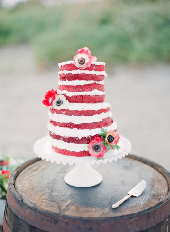 Naked red velvet cake | At Home in Love naked red velvet cake
