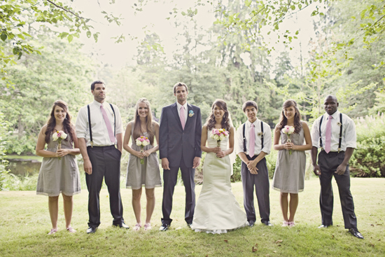Casual bridal party