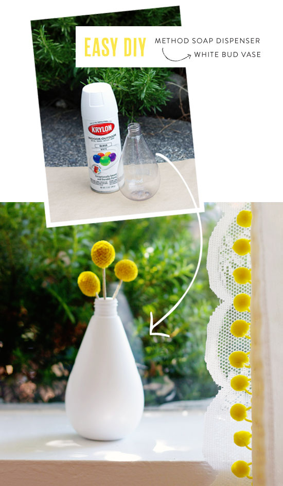 Easy DIY: Method soap dispenser bud vase