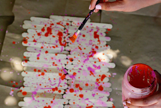 Splatter paint