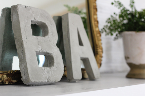 DIY Concrete Letters | At Home In Love