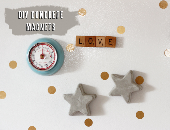 DIY concrete magnets | At Home in Love