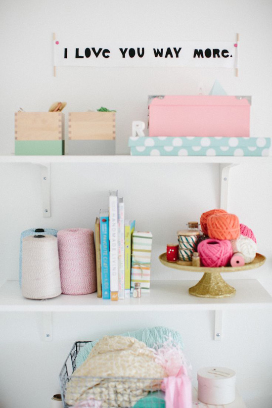 Cute craft storage