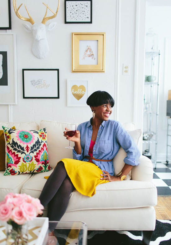 Aramide Esube’s gorgeous living room