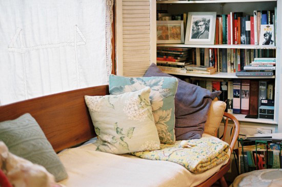 Cozy reading corner