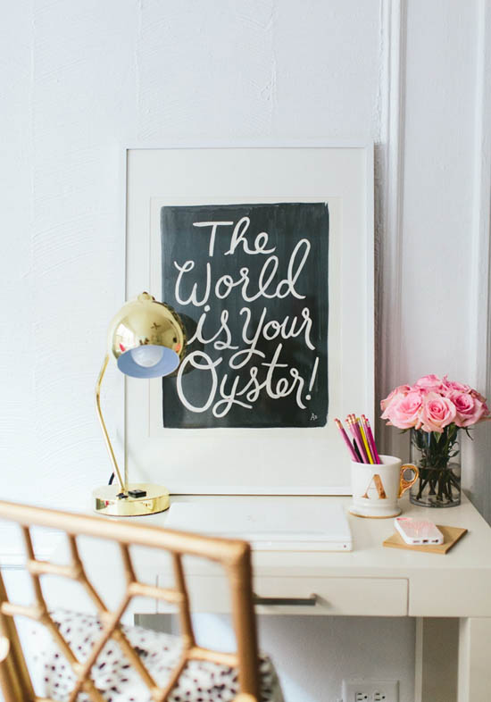 The world is your oyster (love this print!)