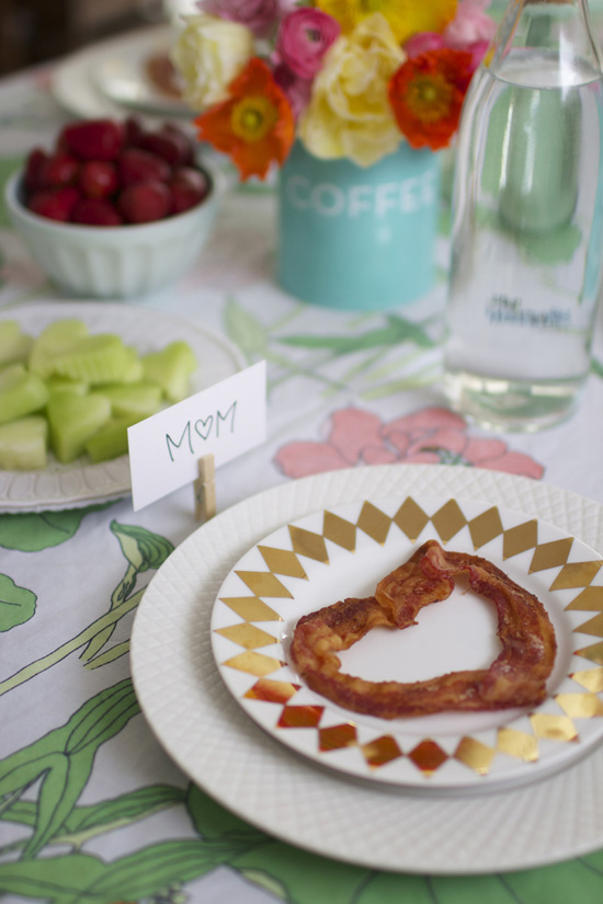 Heart shaped bacon