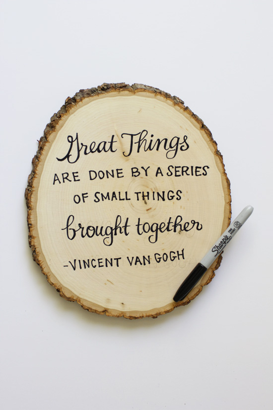 Great things are done by a series of small things brought together.