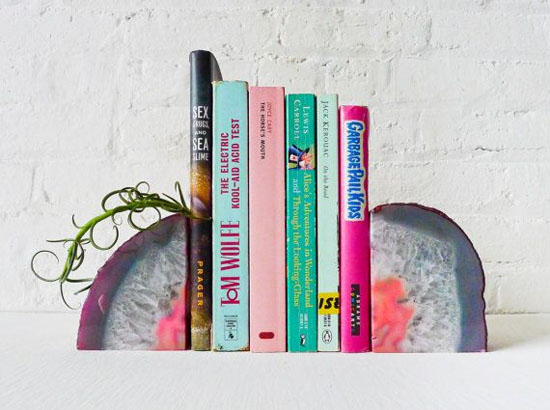 Agate bookends (beautiful!)