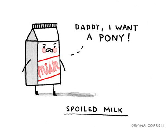 Spoiled milk