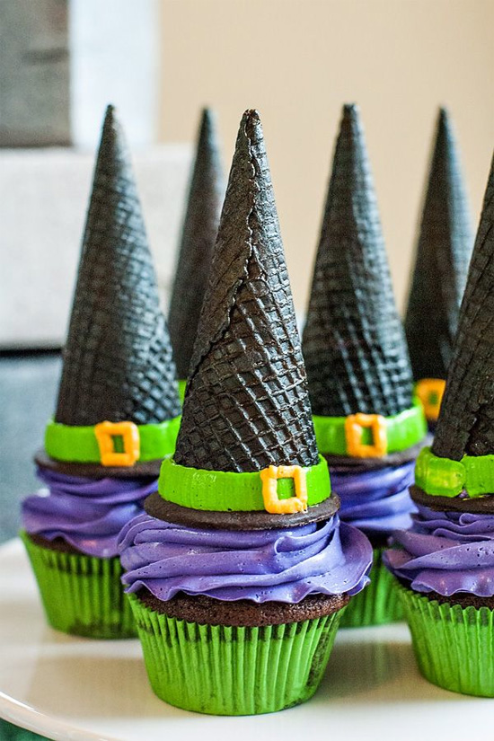 Ice cream cone witch hats