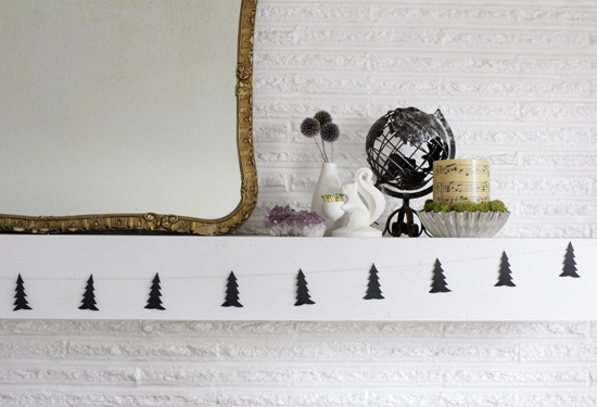 DIY Scandinavian tree garland