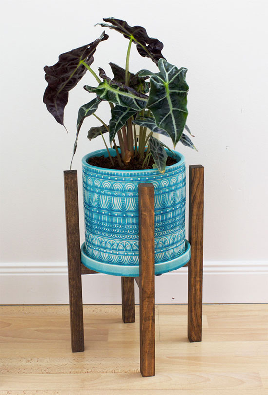 DIY modern planter stand