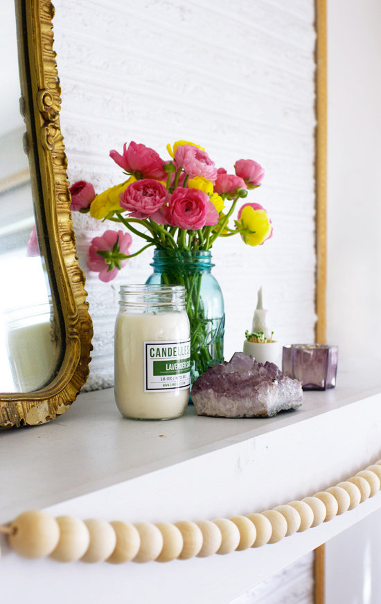 Spring mantel ideas