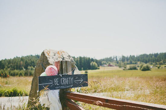 Chalkboard signage