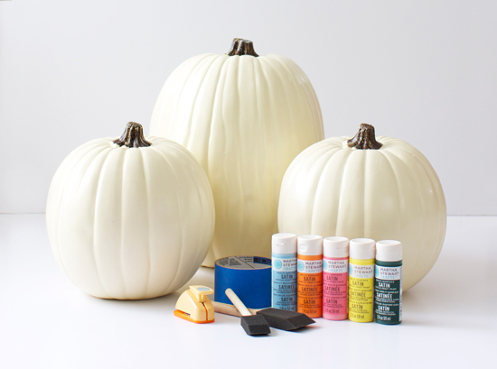 DIY painted pumpkins