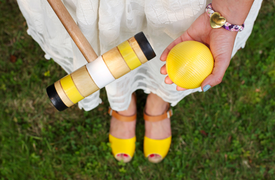 Yellow and white