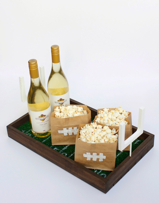 DIY Football Field Serving Tray