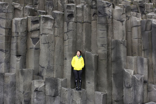 Basalt stacks in Iceland