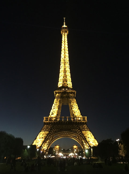 Eiffel Tower at night--magical!