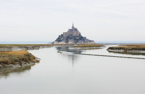 Mont St Michel from a distance