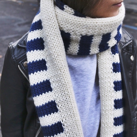 Striped scarf