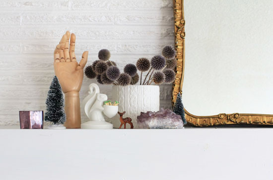 Winter mantel updates