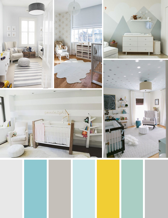 Nursery inspiration board