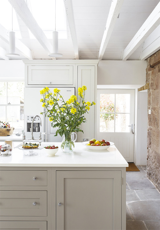 Kitchen Cabinets White Or Greige At Home In Love