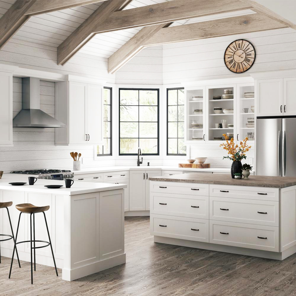 Two Affordable Options For White Shaker Cabinets At Home In Love