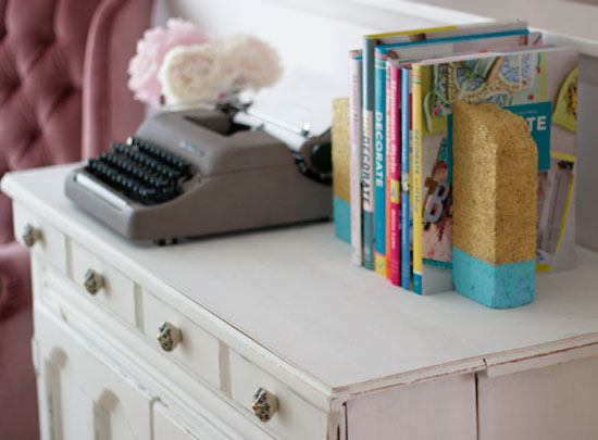 Brick bookends | At Home in Love