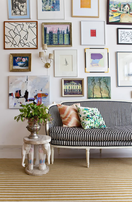 Tips for decorating rentals #3: hang things on the walls!