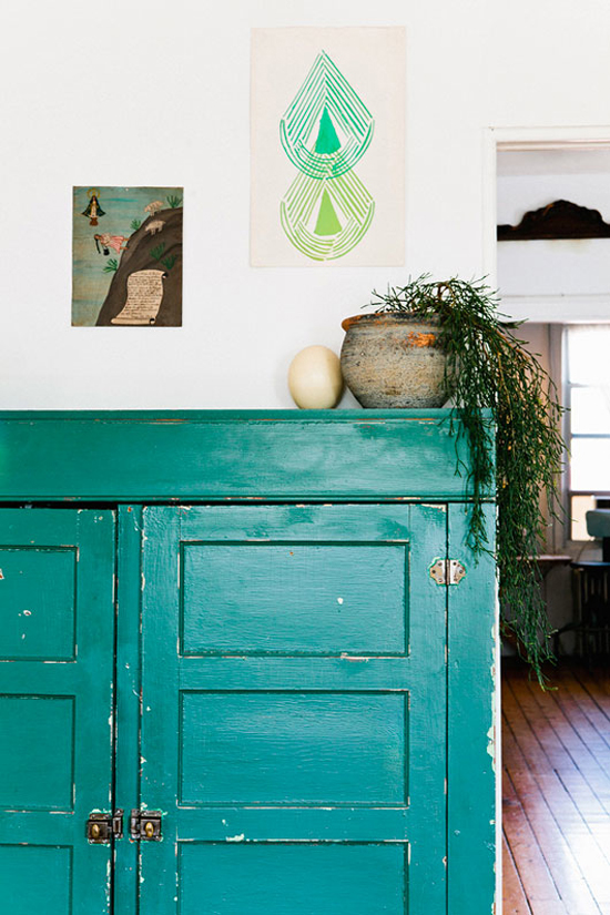 Decorating a rental tip #4: if you can't paint the walls, paint some furniture!