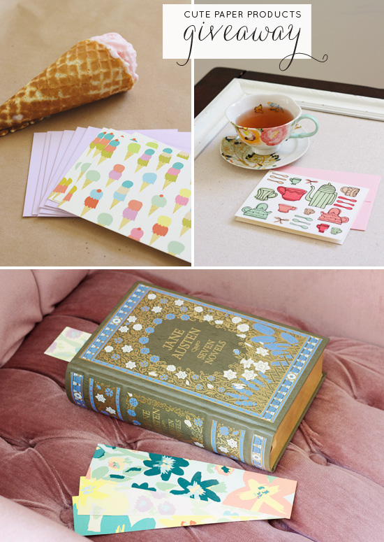 Cute paper products giveaway | At Home in Love