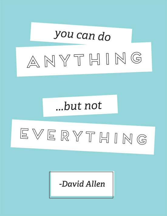You can do anything...but not everything