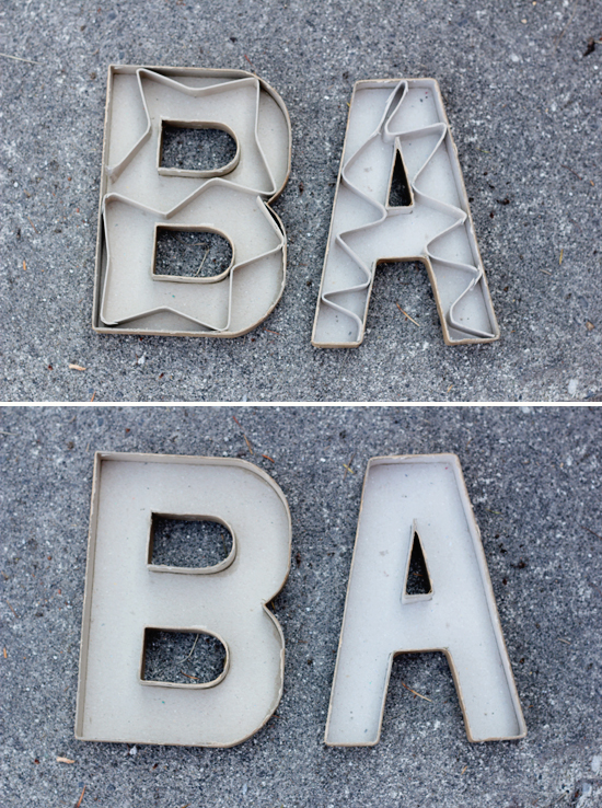 DIY Concrete Letters