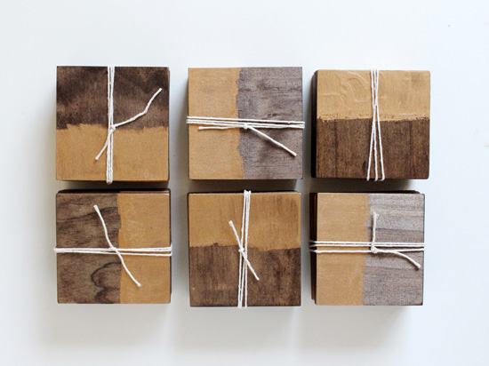 Stacks of DIY coasters make great gifts