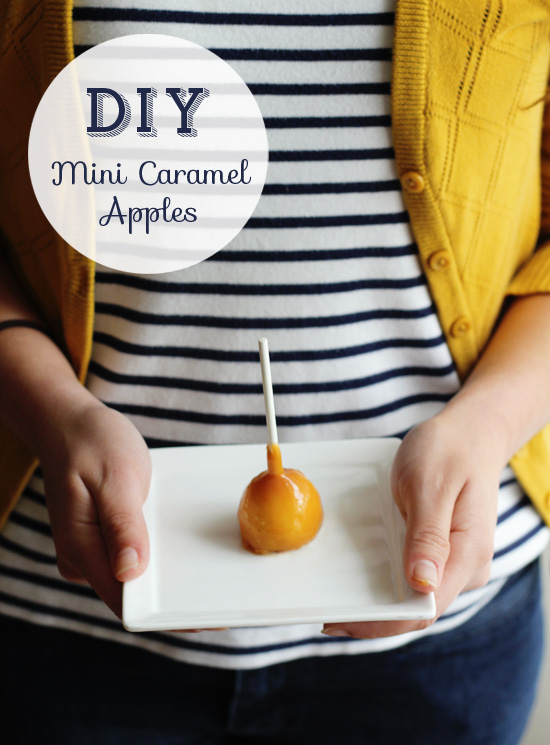 DIY mini caramel apples | At Home in Love