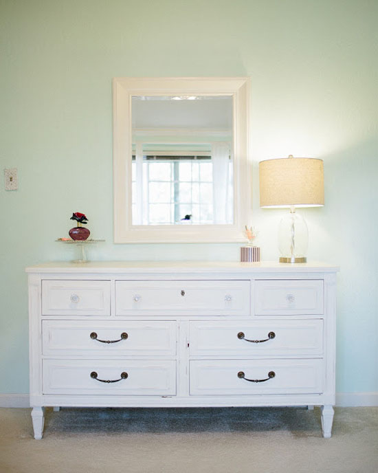 Feminine, shabby chic bedroom