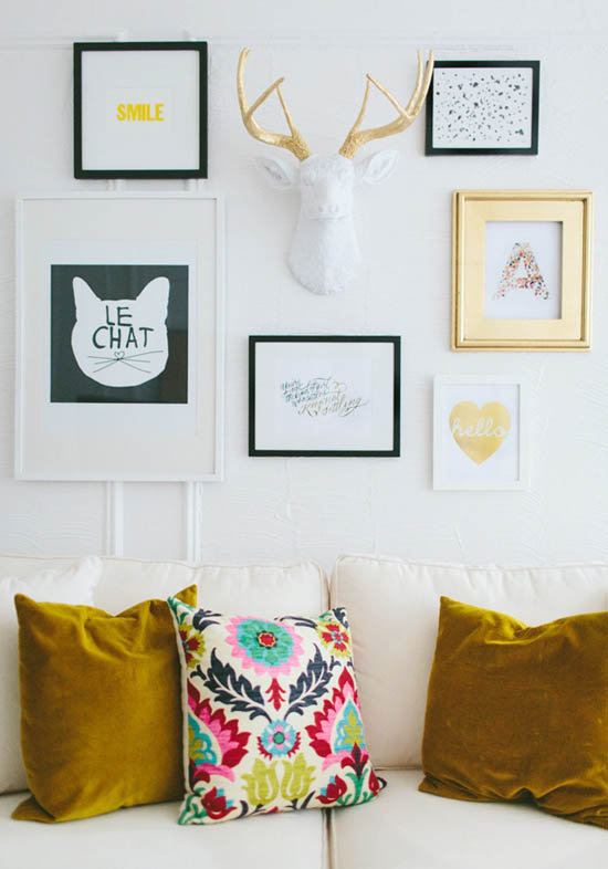 Loving this gallery wall