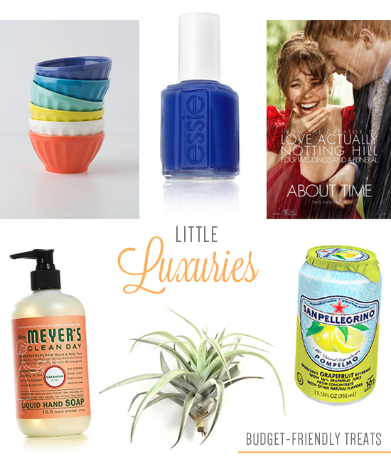 Little luxuries--so you can treat yourself AND keep your resolution to save money!