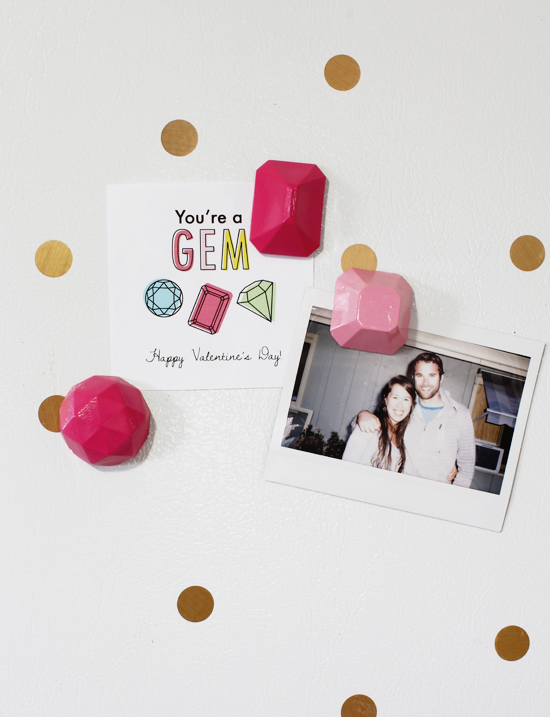 You’re a gem // DIY magnets by At Home in Love
