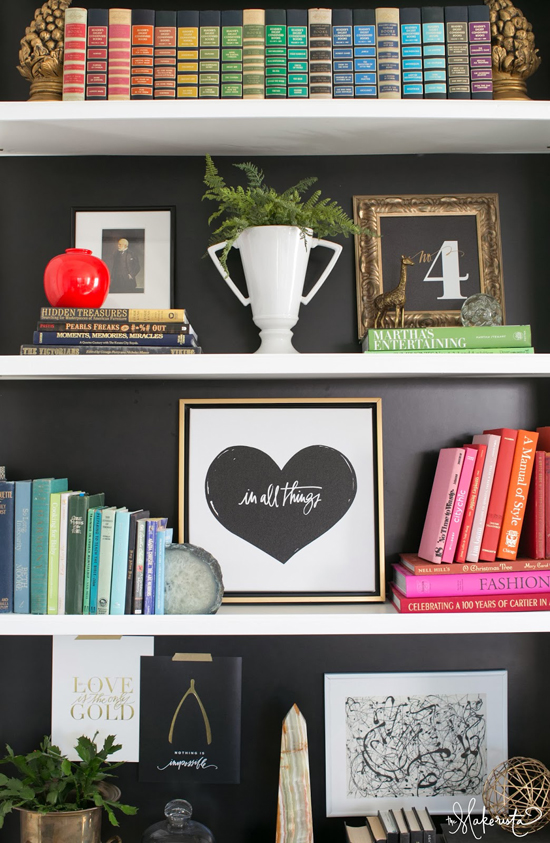 Bookshelf styling