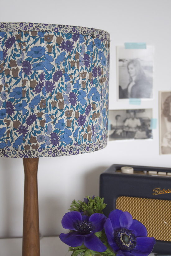 Diy Liberty Lampshade At Home In Love, How To Make A Fabric Lined Lampshade