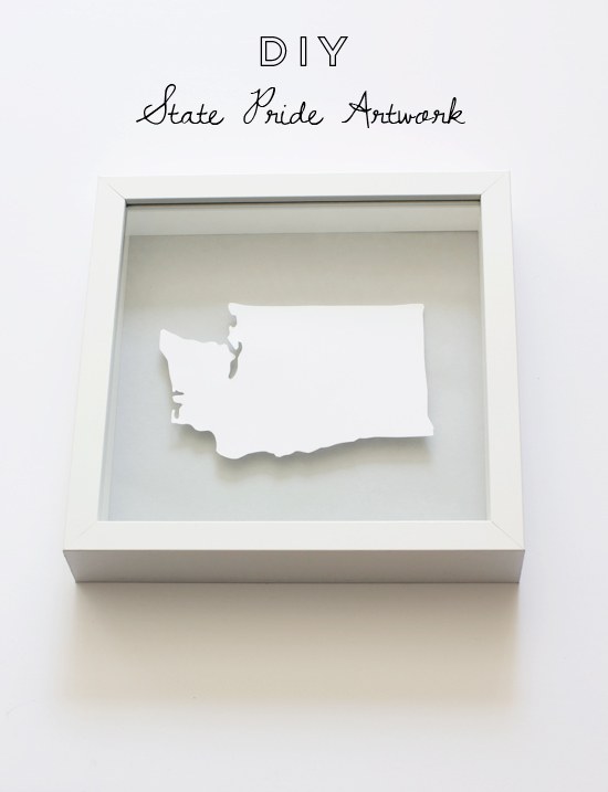DIY state pride artwork // At Home in Love