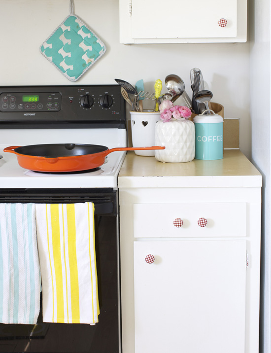 A colorful kitchen