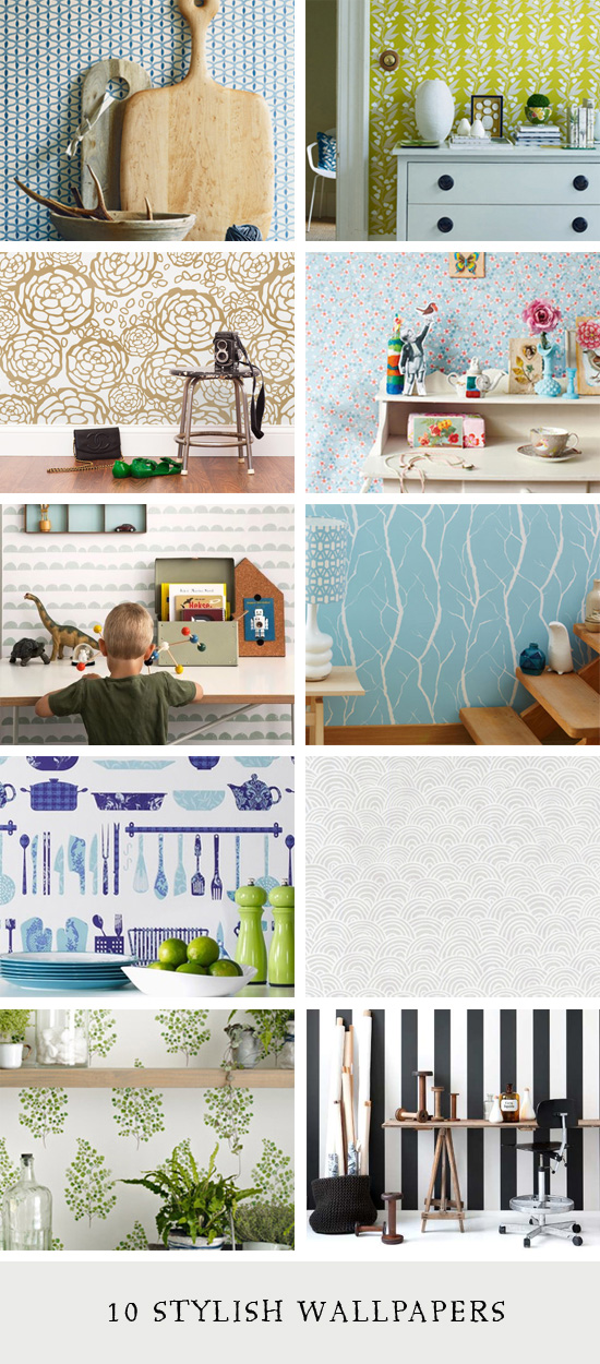 10 Stylish Wallpapers // At Home in Love