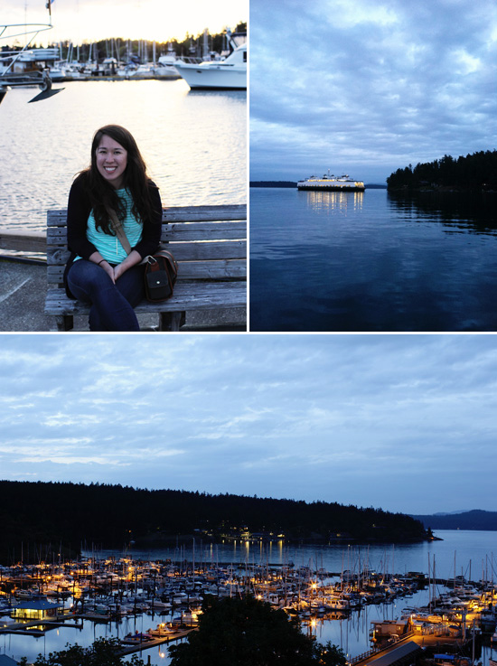 Friday Harbor at night